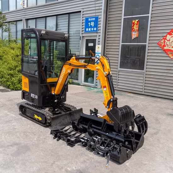 Precio de miniexcavadora hidráulica sobre orugas de alto rendimiento